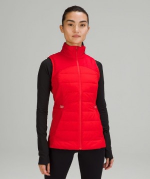 Lululemon Down for It All Vest Kadın Mont Kırmızı | SYKN-89467