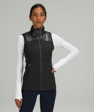 Lululemon Down for It All Vest Shine Kadın Mont Siyah | YLZE-76049