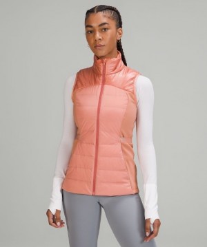 Lululemon Down for It All Vest Shine Kadın Mont Pembe | BGFV-59740