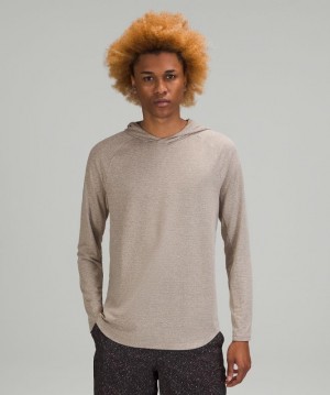 Lululemon Drysense Hoodie Erkek Kapşonlu Heathered Rover | DQYG-38205