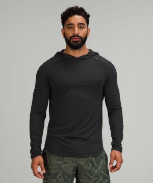 Lululemon Drysense Hoodie Erkek Üstler Siyah | OKBU-75394