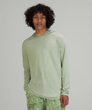 Lululemon Drysense Hoodie Erkek Üstler Yeşil Beyaz | OURJ-07568