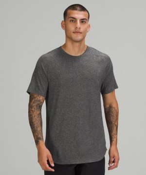 Lululemon Drysense Training Short Sleeve Shirt Erkek Üstler Siyah Gri | WTZR-27608