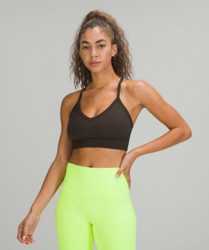 Lululemon Ebb to Street Bra C/D Kadın Spor Sütyeni Koyu Zeytin Yeşili | MUFC-90738