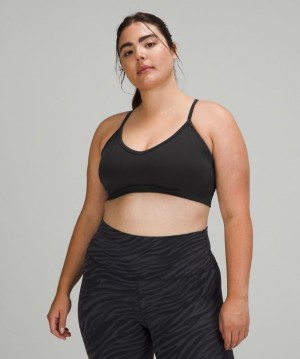 Lululemon Ebb to Street Bra Light Support, C/D Cup Kadın Spor Sütyeni Siyah | FGHU-02986