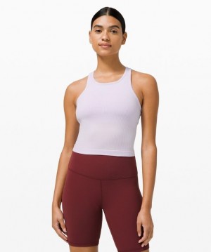 Lululemon Ebb to Street RB Crop Tank Kadın Üstler Lavanta | QCYL-73651