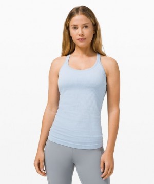 Lululemon Ebb to Street Tank Top Kadın Üstler Mavi Bej Rengi | ZHAM-01589