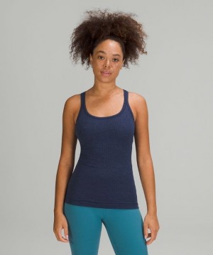 Lululemon Ebb to Street Tank Top Kadın Üstler Night Sea | MWAU-45867