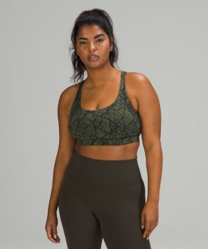 Lululemon Energy Bra Medium Support, B Kadın Spor Sütyeni Yeşil | JTDI-51683