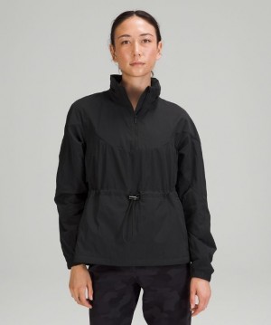 Lululemon Evergreen Anorak Kadın Mont Siyah | PYJH-51082