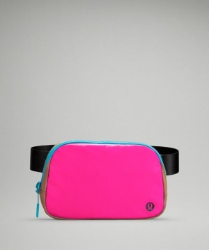 Lululemon Everywhere Belt Bag Accessories Çantası Pembe Siyah | YCLZ-93042