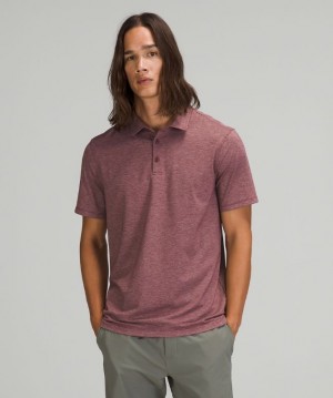 Lululemon Evolution Polo Erkek Üstler Kırmızı Bordo | GIUR-84251