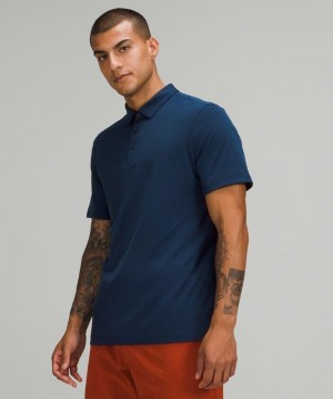 Lululemon Evolution Polo Erkek Üstler Lacivert | GYVF-20759