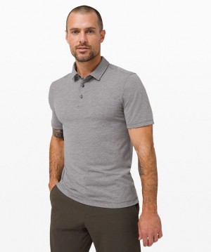 Lululemon Evolution Short Sleeve Polo Shirt Erkek Üstler Siyah | LNEA-95608