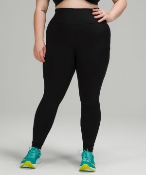 Lululemon Fast and Free High-Rise Tight 28 Kadın Tayt Siyah | YPBS-76481