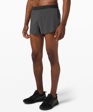 Lululemon Fast and Free Reflective Short 3 Erkek Şort Koyu Gri | CDQK-21657