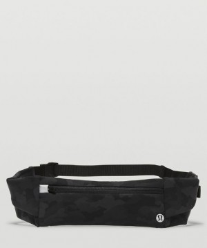 Lululemon Fast and Free Running Belt Accessories Çantası Camo Siyah Renkli | UWKM-25904