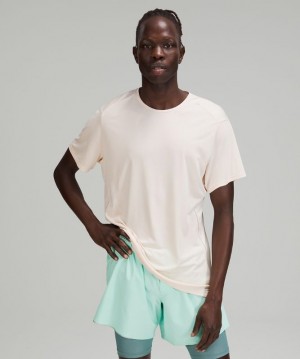 Lululemon Fast and Free Short Sleeve Erkek Üstler Beyaz | SIZW-51673