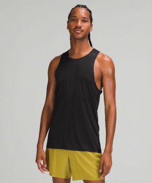 Lululemon Fast and Free Singlet Breathe Erkek Üstler Siyah | SIDR-61937