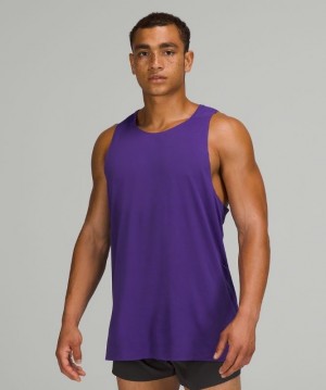 Lululemon Fast and Free Singlet Erkek Üstler Mor | ZUEK-14209