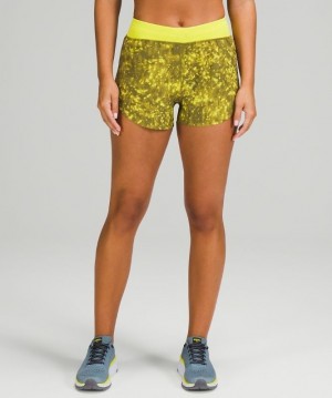 Lululemon Find Your Pace HR Short 3 SW Kadın Şort Sarı Renkli Sarı | RYEJ-97018