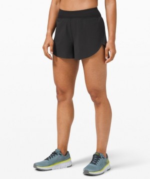 Lululemon Find Your Pace High-Rise Short 3 Kadın Şort Siyah | ZWDJ-51736