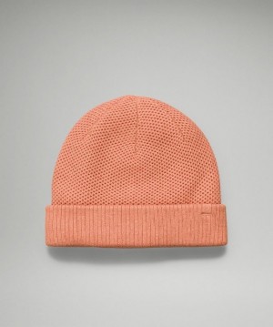 Lululemon Fleece-Lined Knit Beanie Accessories Şapkalar Pembe | BLXV-01356