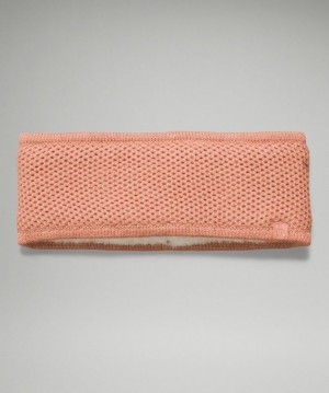 Lululemon Fleece-Lined Knit Ear Warmer Accessories Şapkalar Pembe | JKSL-84953