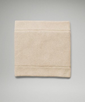Lululemon Fleece-Lined Knit Neck Warmer Accessories Fular Bej Rengi | LRGF-29056