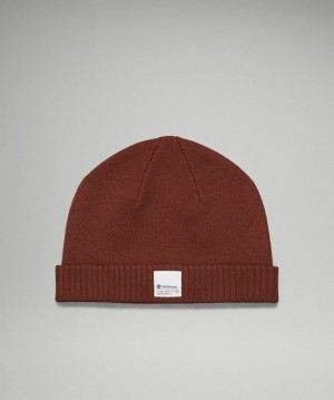 Lululemon Fold Up Knit Beanie Accessories Şapkalar Kahverengi | RQUN-06287