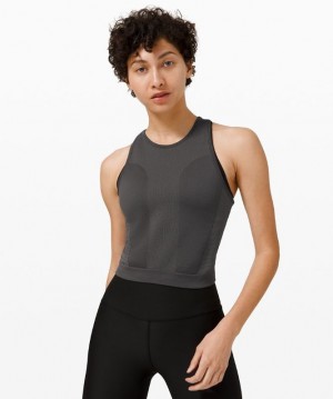 Lululemon For the Chill of It Crop Tank Kadın Üstler Koyu Gri | RCQY-48520