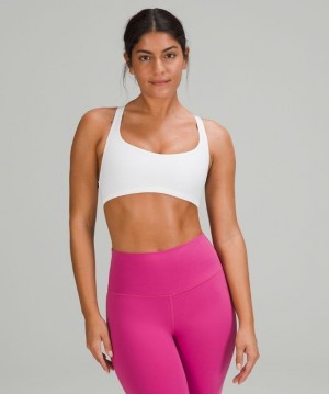 Lululemon Free to Be Bra - Wild Light Support Kadın Spor Sütyeni Beyaz | CTME-34859