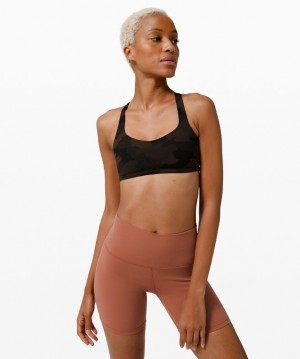 Lululemon Free to Be Bra - Wild Light Support Kadın Spor Sütyeni Camo Kahverengi Renkli | CKGE-58120