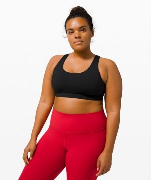 Lululemon Free to Be Elevated Bra Kadın Spor Sütyeni Siyah | SXKZ-94361