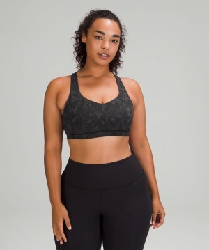 Lululemon Free to Be Serene Bra Light Support, C/D Cup Kadın Spor Sütyeni Camo Siyah Renkli | RFIX-20743