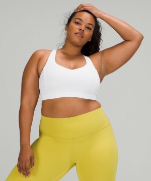 Lululemon Free to Be Serene Bra Light Support, C/D Cup Kadın Spor Sütyeni Beyaz | DXEQ-10578