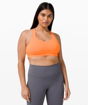 Lululemon Free to Be Serene Bra Light Support, C/D Cup Kadın Spor Sütyeni Turuncu | XCEV-03127