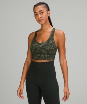 Lululemon Free to Be Serene Bra Long Kadın Spor Sütyeni Yeşil | IFUL-01239
