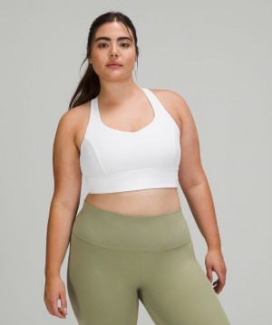 Lululemon Free to Be Serene Bra Longline Light Support, C/D Cup Kadın Spor Sütyeni Beyaz | GCWP-65492