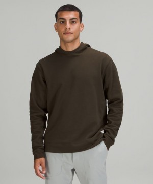 Lululemon French Terry Oversized Hoodie Erkek Kapşonlu Koyu Zeytin Yeşili | PHLS-08564