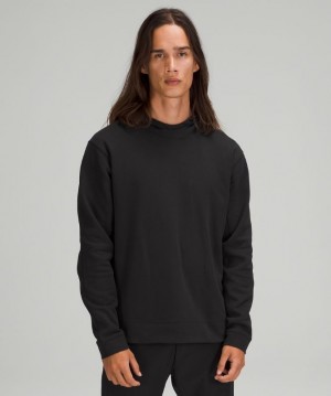 Lululemon French Terry Oversized Hoodie Erkek Kapşonlu Siyah | ESQH-30487