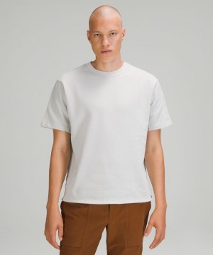 Lululemon French Terry Oversized Short Sleeve Crew Erkek Üstler Vapor | FUKM-01327