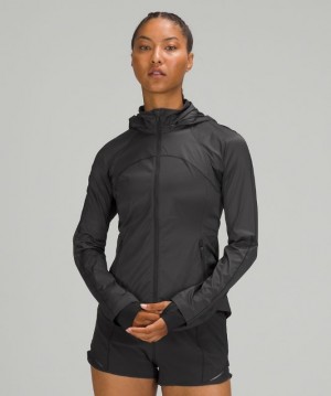 Lululemon Goal Smasher Jacket Kadın Mont Siyah | EAHO-31720