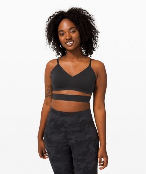 Lululemon Happy Warrior Bra Kadın Spor Sütyeni Siyah | HDJN-15978