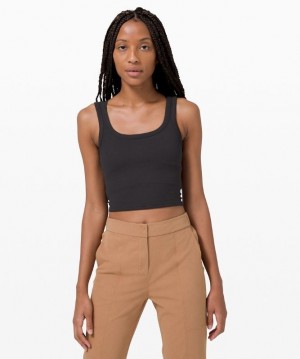 Lululemon Held Tight Tank Kadın Üstler Siyah | QZRV-91573