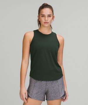 Lululemon High Neck Run and Train Tank Kadın Üstler Yeşil | ZHUX-69417