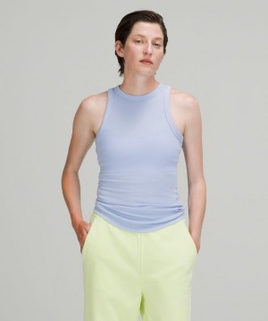 Lululemon Hold Tight Crewneck Tank Top Kadın Üstler Mavi Bej Rengi | EWSI-56741