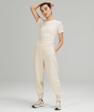 Lululemon Hold Tight Short Sleeve Kadın Üstler Beyaz | EWAX-29814