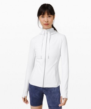Lululemon Hooded Define Jacket Nulu Kadın Mont Beyaz | IWBE-35429