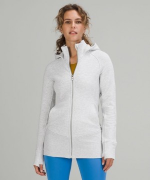 Lululemon Hooded Radiant Jacket Kadın Mont Açık Gri | YTPC-51046